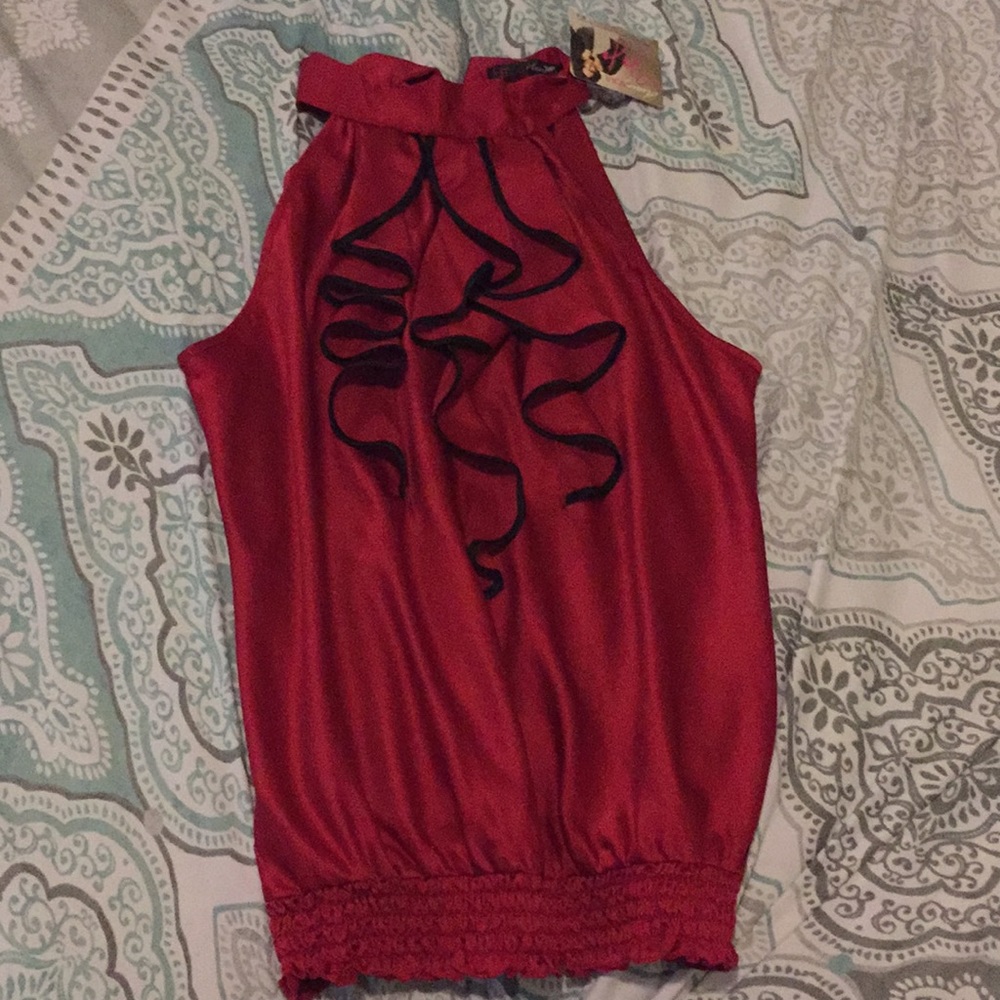 Beautiful red halter top